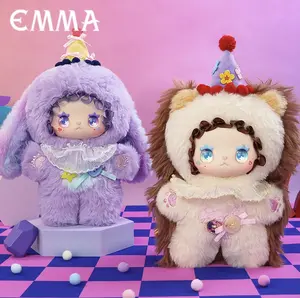 (buy 3 get 1 free)LOVELY EMMA Quirky Party Series,Plush Toy with Rubber Face,Designer toys and collectibles, bag charms, plush toys