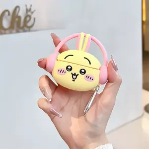 Long Ear Music Usagi Cartoon Headphone Case For Apple Airpods Pro 3 1 4 3 2 Pro with Charm Headset Cases Airpod Pro2 3 Funda