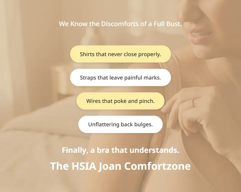 Product Introduction of HSIA Joan Comfortzone Plus Size Soft Unlined T-Shirt Full Coverage Unpadded Underwire Minimizer Bra Everyday Bra Womenswear SpringStatements 0