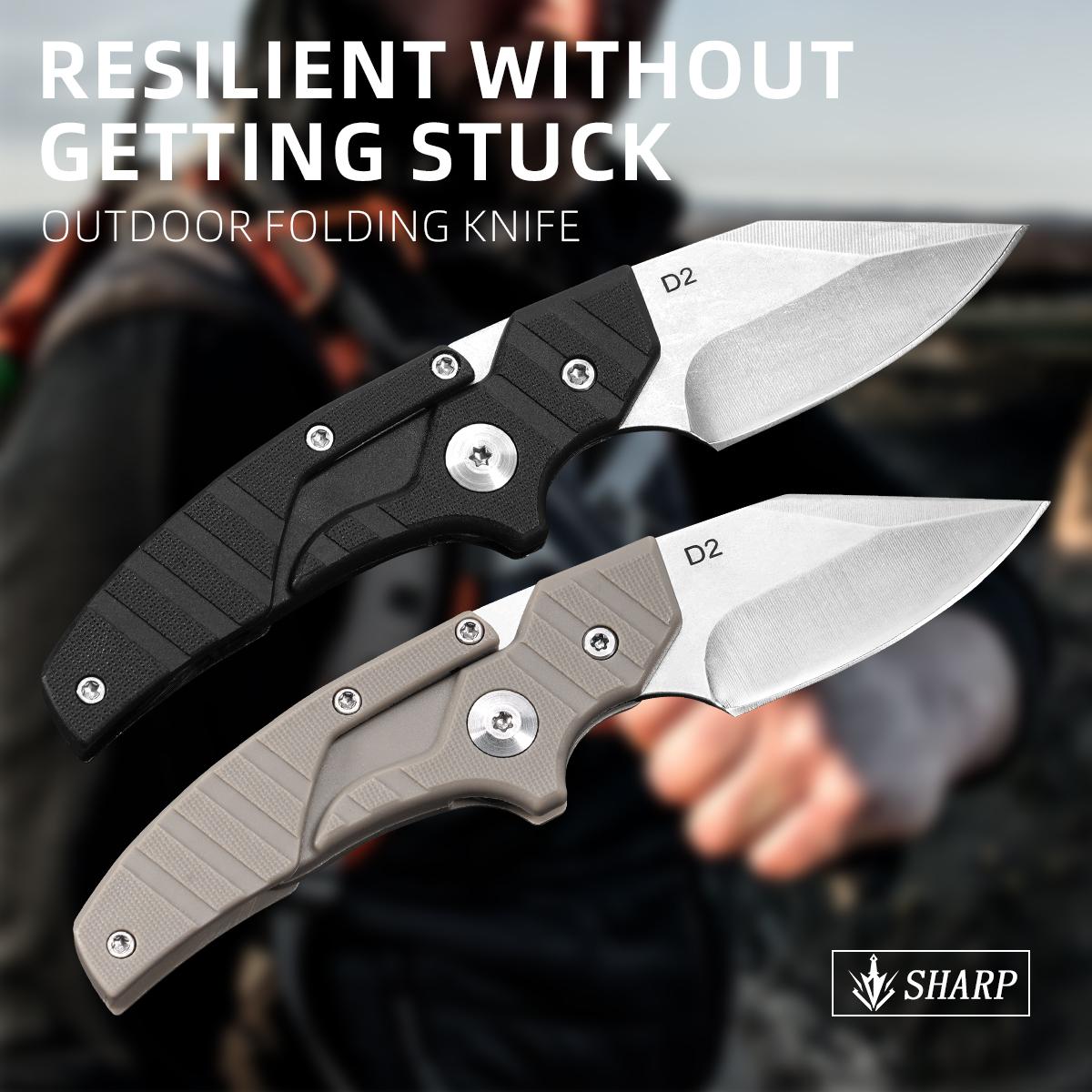 Sharp Fixed Blade Knife with Sheath - Multi-Purpose EDC Hunting Knife for Camping, Hiking, Fishing & Kitchen Cooking, Ideal Gift for heritage Mini Outdoor Folding Knife  Survival, and Hunting The Perfect Gift for Adventurers edc knife multi-functional