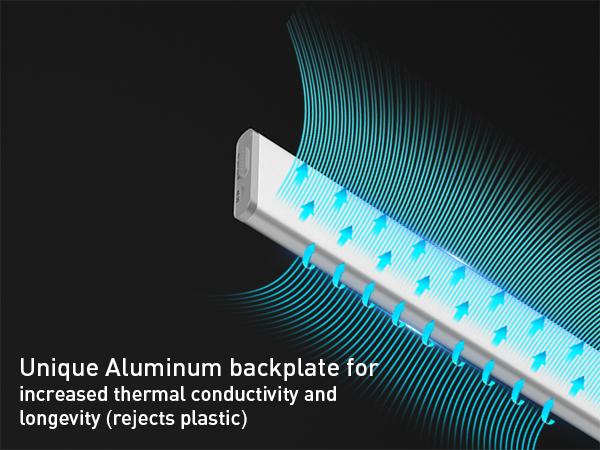 Diomart Aluminum Rechargeable Battery Operated Motion Sensor Lights Indoor Under Cabinet Lighting TYPE C Charging with Cable Wireless Smart Lights for Kitchen Bedroom Stairs White Warm