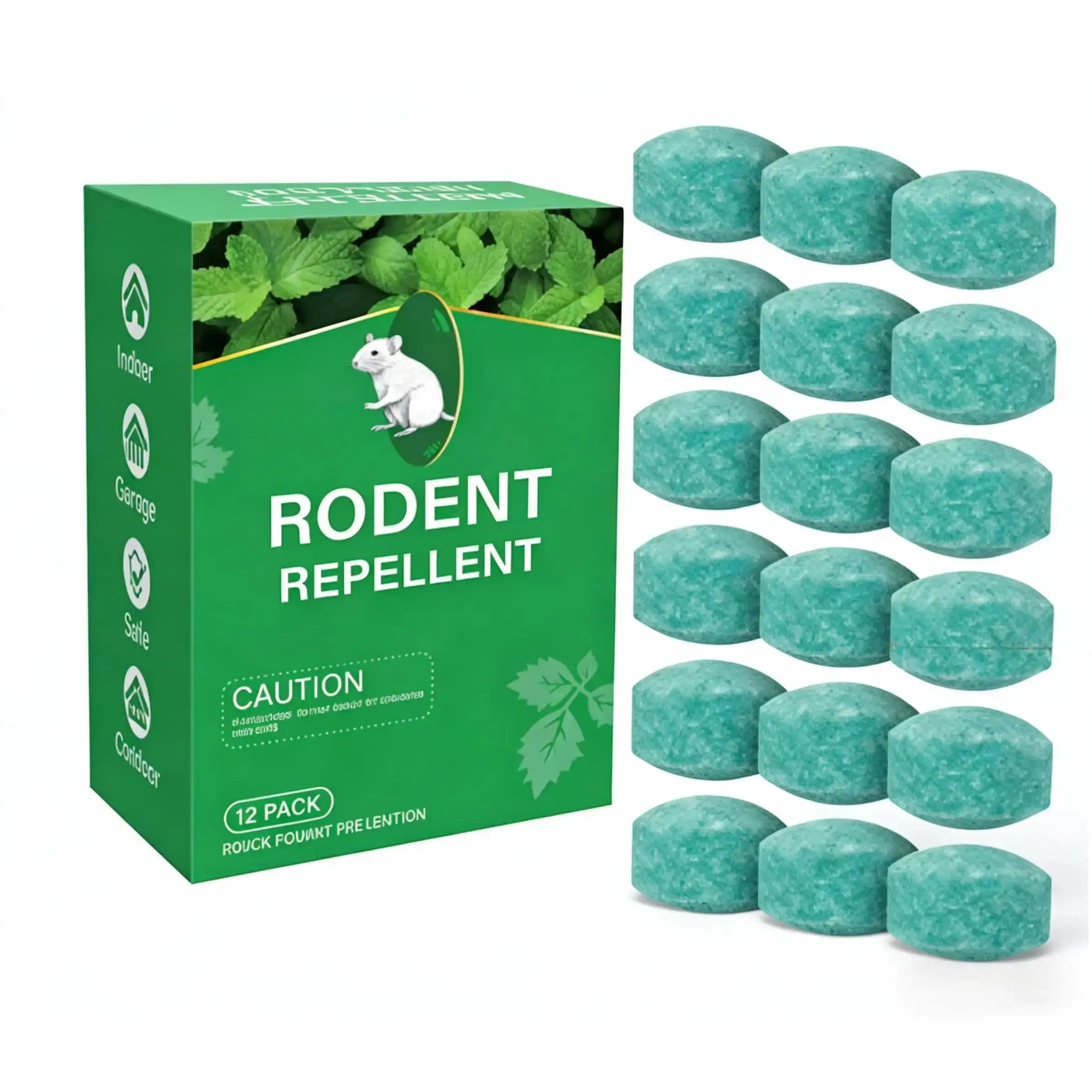 12-Pack Plant-Based Tackle Guard Storage Protector Boxes, Pest & Rodent Control Organiser for Boat Fishing Gear, Intense Fragrance (Not for Fragrance-Sensitive Users), 12-Pack Box