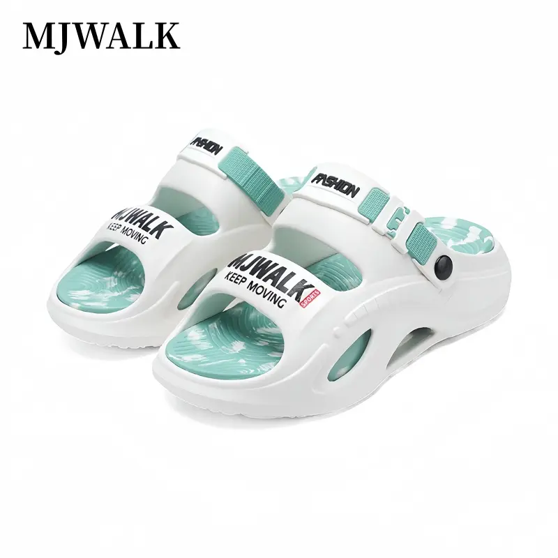 [MJWALK] Unisex Cloud Slide Slippers, Anti-Slip Quick-Dry Cushioned Sports Sandals, Slip On/Off Fast Walking Shoes for Beach & Street Aesthetic