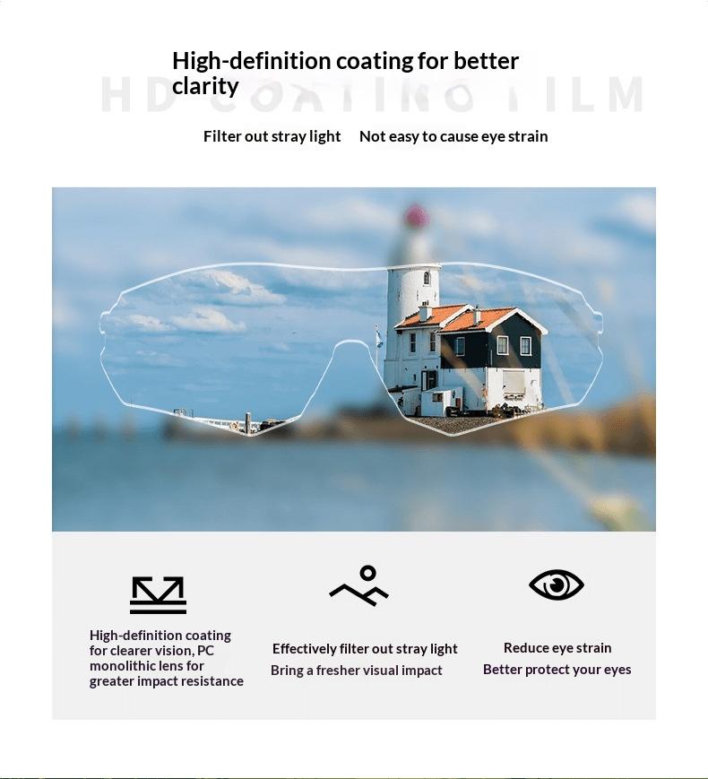 Photochromic Sunglasses Color Changing Sports Glasses UV400 TR90 Frame Lightweight Outdoor Windproof Dustproo