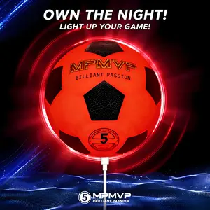 Night Training for World Cup 2026  Glow Soccer Ball – LED Rechargeable Football Lights Up on Impact! Size 5 USB #worldcup #soccertraining #glowup Glowing