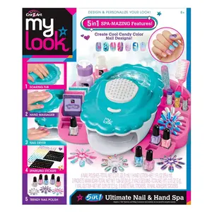 MY LOOK 5-in-1 Ultimate Nail Hand Spa Activity Kit 86pc 8+ Nail Dryer Polishes