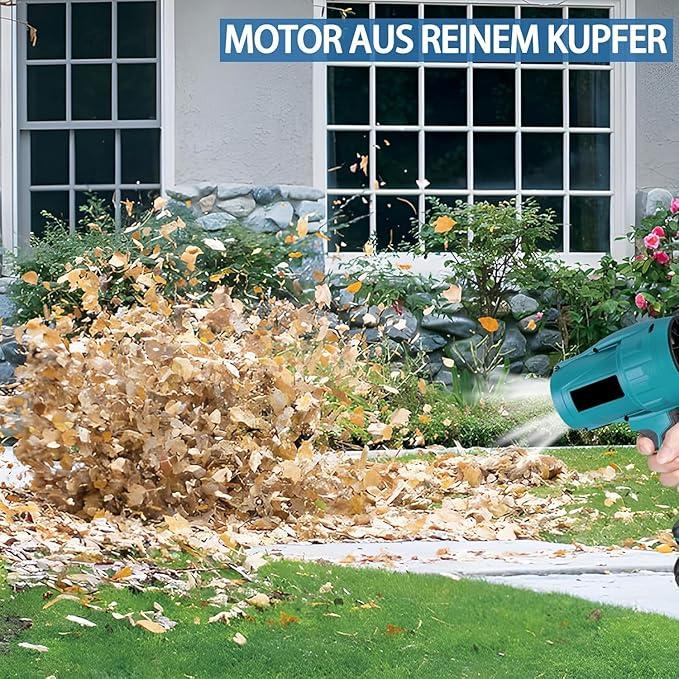 YOFIDRA Cordless Leaf Blower 600 CFM 120 MPH, 5-Speed Brushless Electric Blower with Dual 6.0Ah Batteries & Fast Charger, Long Run Time for Yard, Leaves, Snow & Garage Cleaning