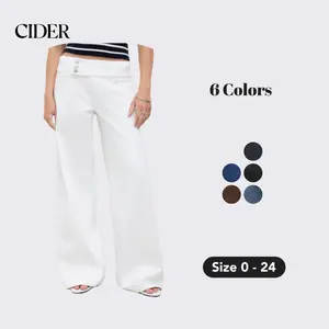 Cider Denim Low Rise Baggy Jeans – Y2K Streetwear Essential for Spring, Casual Date & Weekend Outfits