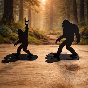 Bigfoot Desktop Metal Decor – Powder Coated Black
