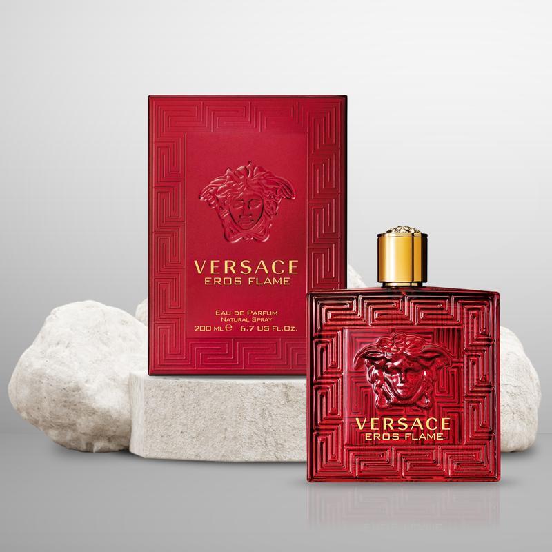 Versace Eros Flame Eau de Parfum for Men 6.7 Oz / 200 ml - Full-Size Warm & Spicy Fragrance Versace Eros Flame Eau de Parfum for Men 6.7 Oz / 200 ml - Full-Size Warm & Spicy Fragrance