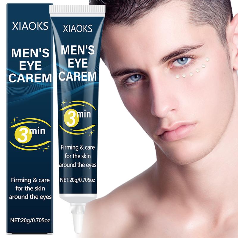 ROZINO MEN'S Eye Cream for Dark Circles & Puffiness - Anti-Aging Formula with Vitamin C Reduces Eye Bags Wrinkles Fine Lines 20g