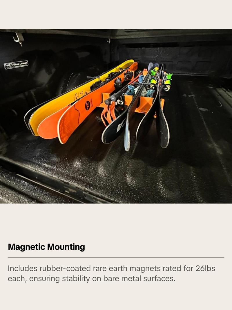 SUUS Rack SR4T Universal Ski & Snowboard Rack For Truck Bed or Van