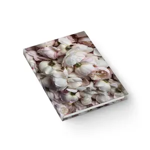 A Rose Is a Rose Journal | Custom Cover Floral Botanical Hardcover Notebook | Personalized Blush Rose Aesthetic for Gratitude, Reflection & Gifts