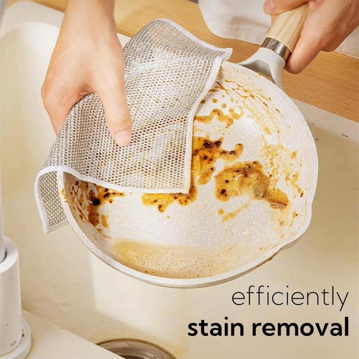 【FaddishDeal】10PCS Non-scratch wire reel cloth, mesh wire cloth Reusable non-scratch cleaning cloth, multi-purpose wire reel cloth. 【FaddishDeal】10PCS Non-scratch wire reel cloth, mesh wire cloth Reusable non-scratch cleaning cloth, multi-purpose wire reel cloth.