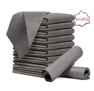 12 Count Magic Cleaning Cloths, Reusable Thickened Streak-Free Magic Cleaning Wipes, Microfiber Cleaning