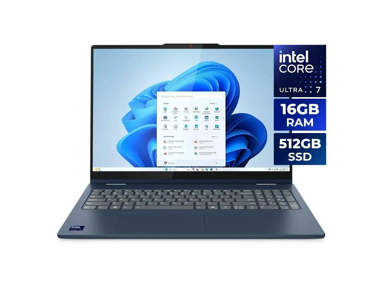Lenovo IdeaPad 5i 16" 2-in-1 Touch Laptop - Intel Core Ultra 7 255U - 16GB RAM - 512GB SSD (83KS001MUS)