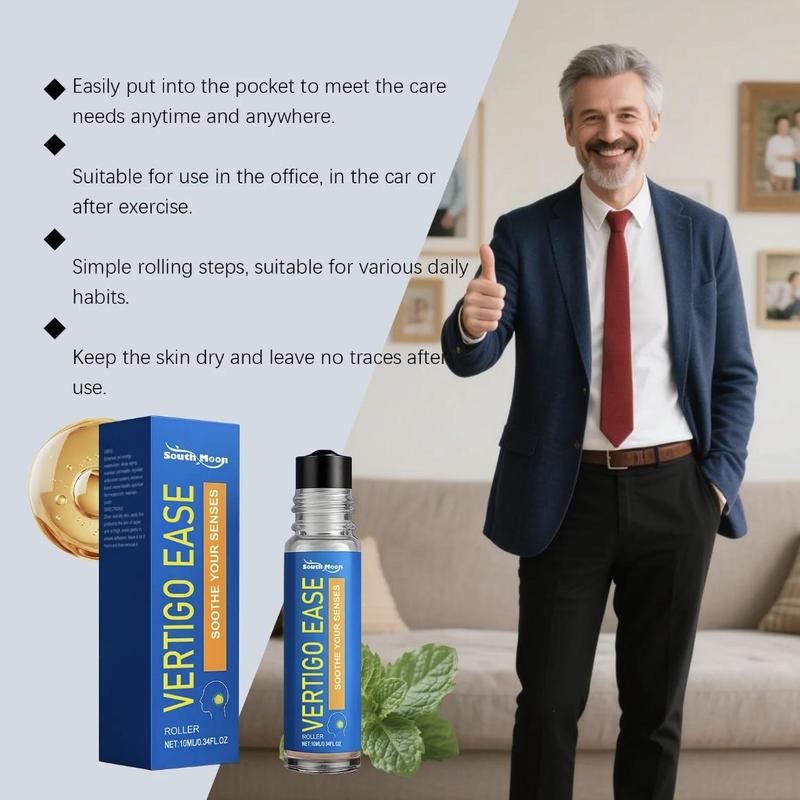 [buy one free one] Vertigo Ease Aromatherapy Roll -Essential Oils for Dizziness & Nausea -10ml