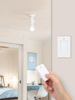 DEWENWILS Remote Control Light Socket, Wireless Light Switch for Pull Chain Light Lamp Fixtures, 100FT Range, No Wiring Needed, ETL Listed(2 Wall Mounted Switch+1 Socket, Shorter Version)-HRLS21S