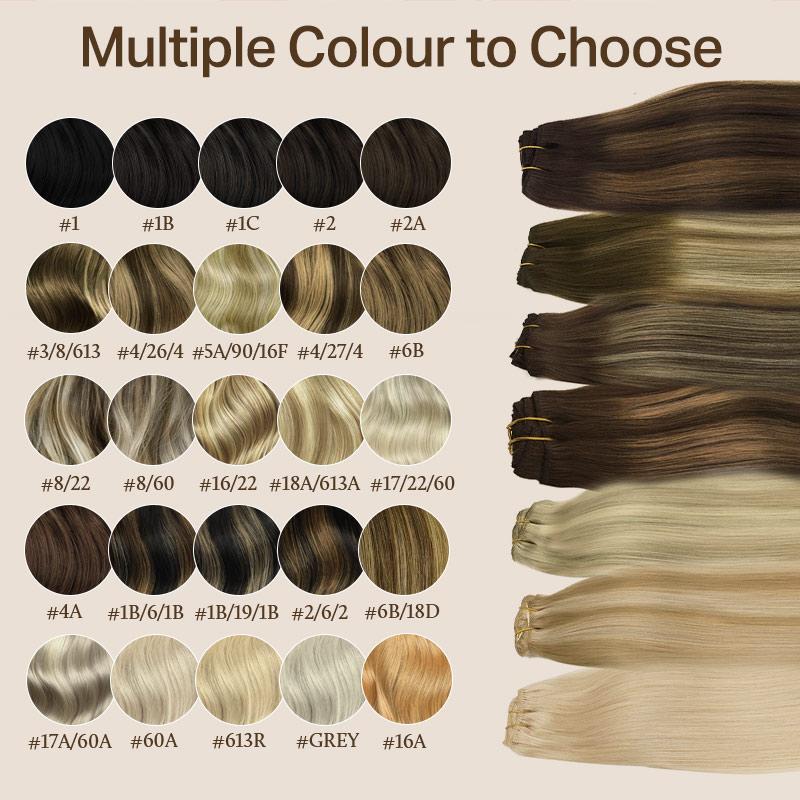 Doores Clip in Hair Extensions 120g 7pcs 150g 9pcs 100% Human Hair Straight for Daily Use & Special Occasions for Women