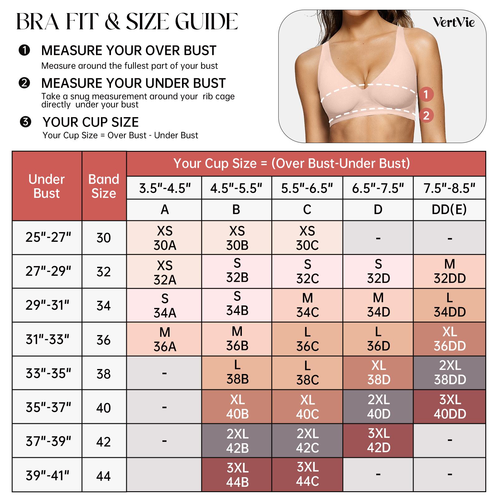 Vertvie Jelly Bra Deep V Seamless Wireless Bras Plunge with Wide Straps Everyday T-shirt Bra Comfort & Sexy