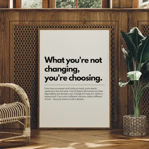 Motivational Quote Wall Art, Inspirational Typography, Mental Health Decor, Uplifting Quote, Home Office Poster No Frame