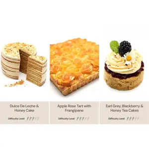 CrumbleCrate Advanced Baking Kit Bundle — 3 Gourmet Pastry Kits With Tools & Ingredients