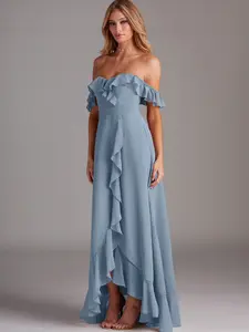 Azazie Lyra A-Line Sweetheart Convertible Ruffle Bridesmaid Wedding Guest Formal Dress