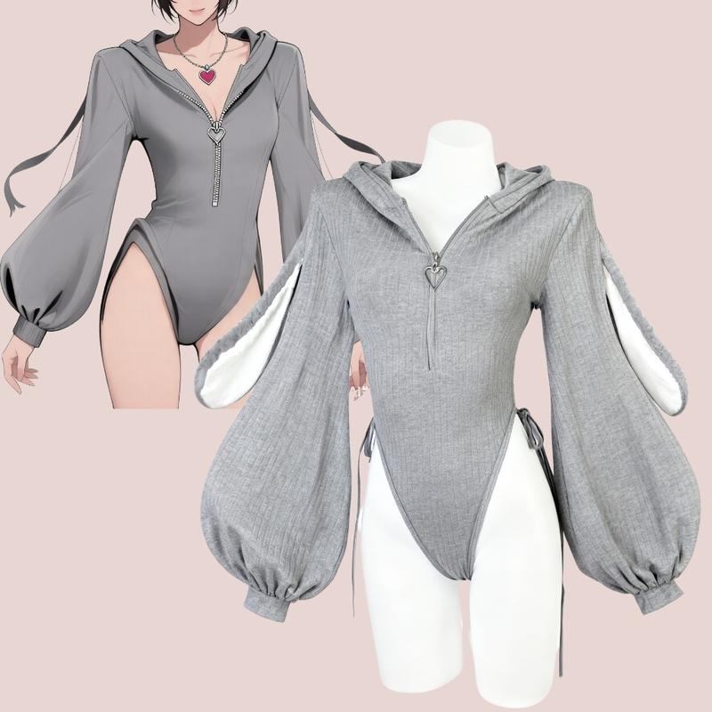 Cute Cosplay Sexy Bunny Outfit Cosplay lingerie for Anime women Costumes,Christmas with Fuzzy Ears & Bodysuit Knitted Rabbit Piece Long Sleeve Jumpsuit Style Soft Cute Cosplay Sexy Bunny Outfit Cosplay lingerie for Anime women Costumes,Christmas with Fuzzy Ears & Bodysuit Knitted Rabbit Piece Long Sleeve Jumpsuit Style Soft