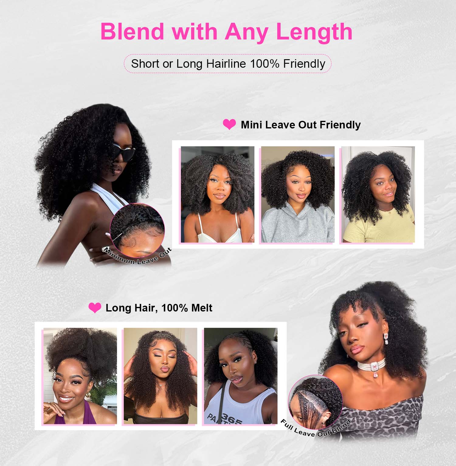 [Wear Go Half Wig] BGMgirl Invisible Hairline Afro Curly Kinky Straight Half Wig Glueless Human Hair Butterfly Yaki Layered Cut Wigs Water Wave Kinky Curly Seamless Flip Over Updo Down Style Hairpiece eve valentines day gift