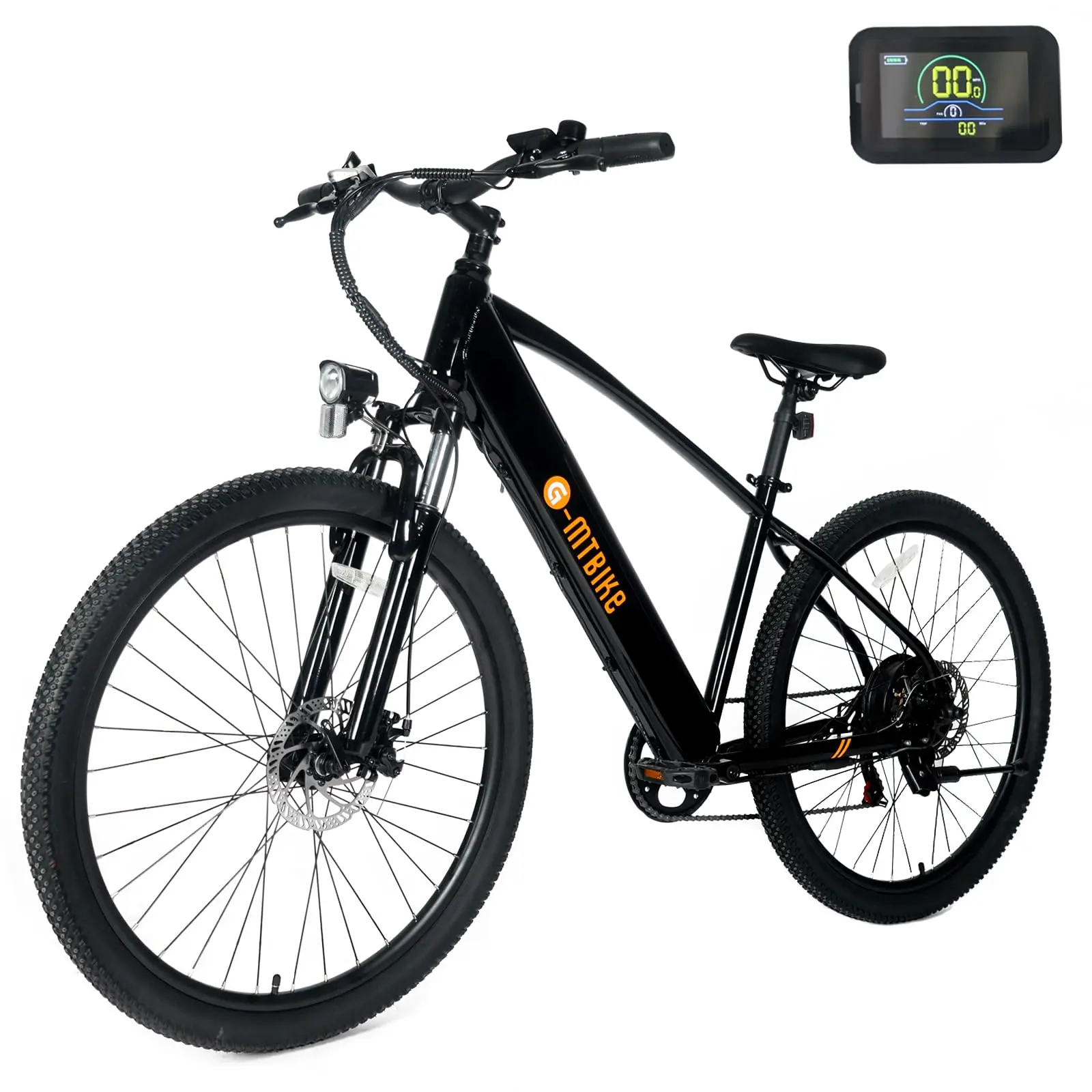 GARVEE Electric Bike for Adults with Battery, 500W Brushless Motor Peak 1000W, 27.5" Tires, Step-Over, 7-Speed, 50 Miles, Mountain Ebike for Commuting and Adventure