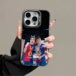 Pedri Gavi IPhone 17 Promax Phone Case Anti Drop Case Suitable For IPhone 16 15 14 13 12 11 Xs Plus Samsung S25 S24 S23 S22 Ultra FE Acrylic Protective Shockproof Rugged Case Football