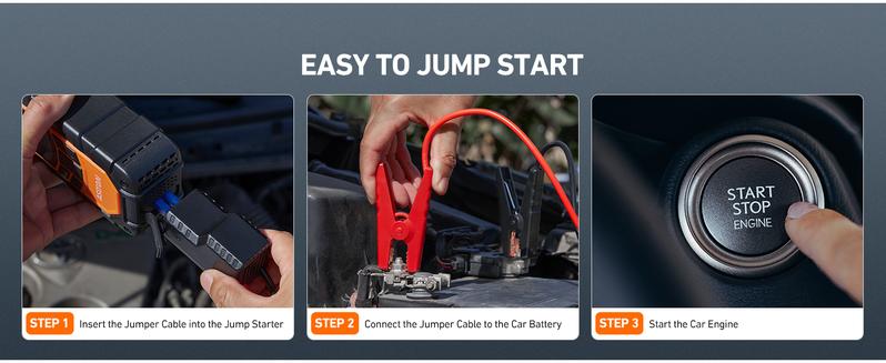 AstroAI S8 Air Nano Jump Starter with Air Compressor, 1500A Peak Car Battery Jump Starter Portable (6.0 Gas/3.0L Diesel) with 150PSI Auto-Shutoff Tire Inflator, 12V Battery Charger Booster(Orange)