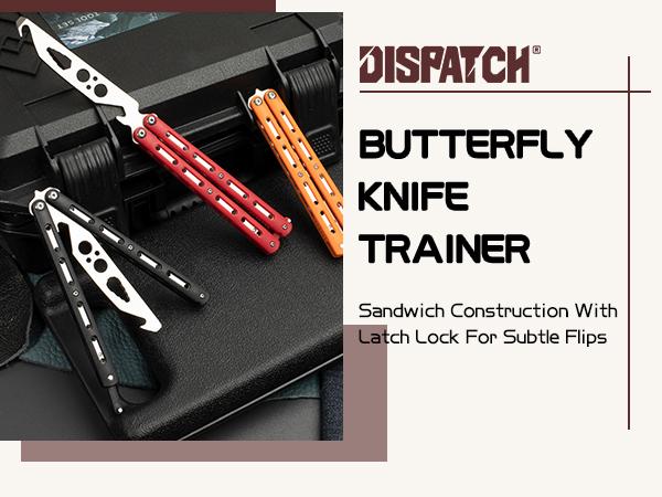 Safe Butterfly Trainer Balisong for Beginners, Unsharpened Stainless Steel Blade & Lightweight ABS Handle, Learn Flipping Tricks Fast, Cool Cosplay Prop & EDC Practice Tool, Orange & Black & Red Safe Butterfly Trainer Balisong for Beginners, Unsharpened Stainless Steel Blade & Lightweight ABS Handle, Learn Flipping Tricks Fast, Cool Cosplay Prop & EDC Practice Tool, Orange & Black & Red