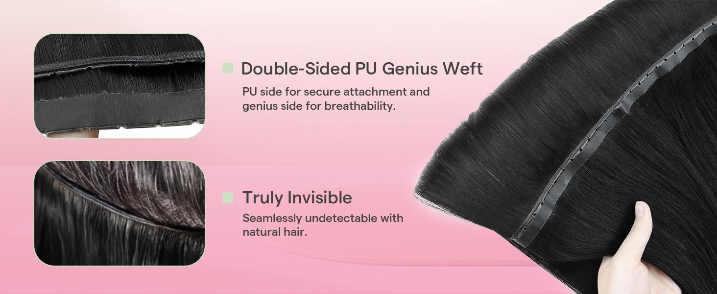 [24inch only $99] Youngsee 16-28 inches butterfly weft hair extensions ovo weft genius pu weft  hole butterfly  hair extensions human hair XO weft human hair extensions straight hair real human