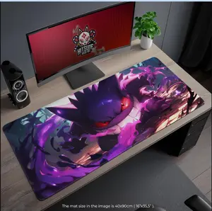GGengarr Purple Shadow Mouse Pad, Spooky Desk Mat for Gaming, Ghostly Aura Design, Fan Gift