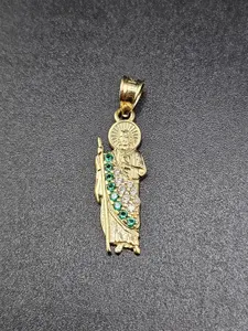 14K Gold Pendant - San Judas