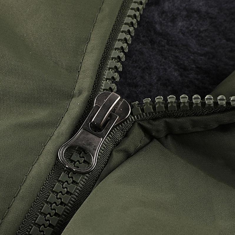 Men's Winter Fleece-Lined Hoodie – Thick, warm softshell jacket with an adjustable drawstring hood, ribbed cuffs, and zippered front closure; perfect for outdoor hikes, jogging, fishing, gym workouts, or everyday casual wear; a must-have versatile piece f