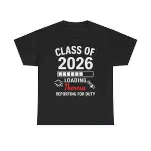 Personalized Class of 2026 Graduation Tee, Graduation Gift , Back to School, Graduation Day, Gift for Him/Her, Student Gift