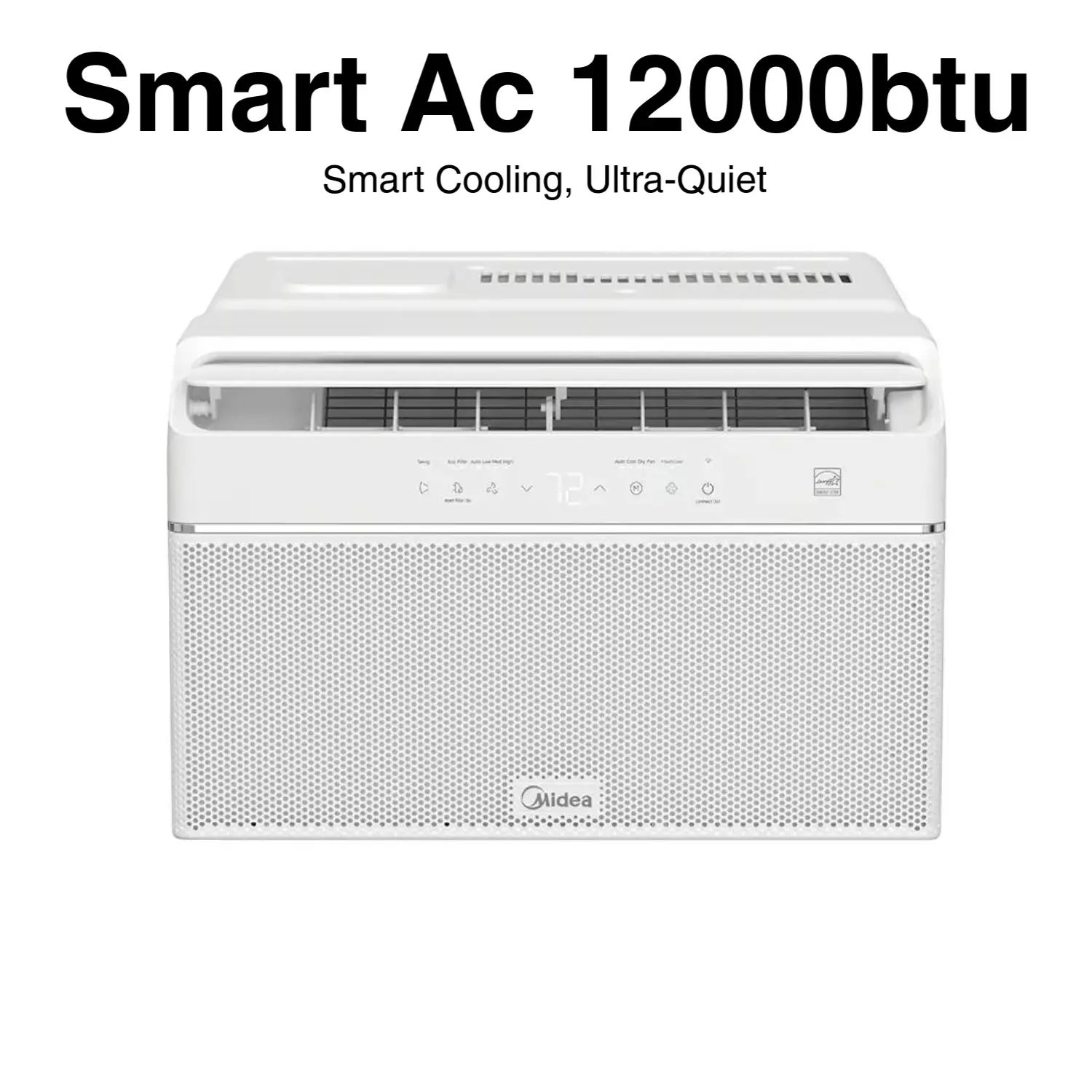 Midea U-Shaped Smart Window Air Conditioner - 12000 BTU, 110V, 115V Plug, Energy Star Saver, Ultra Quiet Inverter Tech, Cool+Dehumidifier, Voice Control, SmartHome App Compatible, 350-550ft² Coverage, Stay Cool (Gently Used Like New), Energy Saver