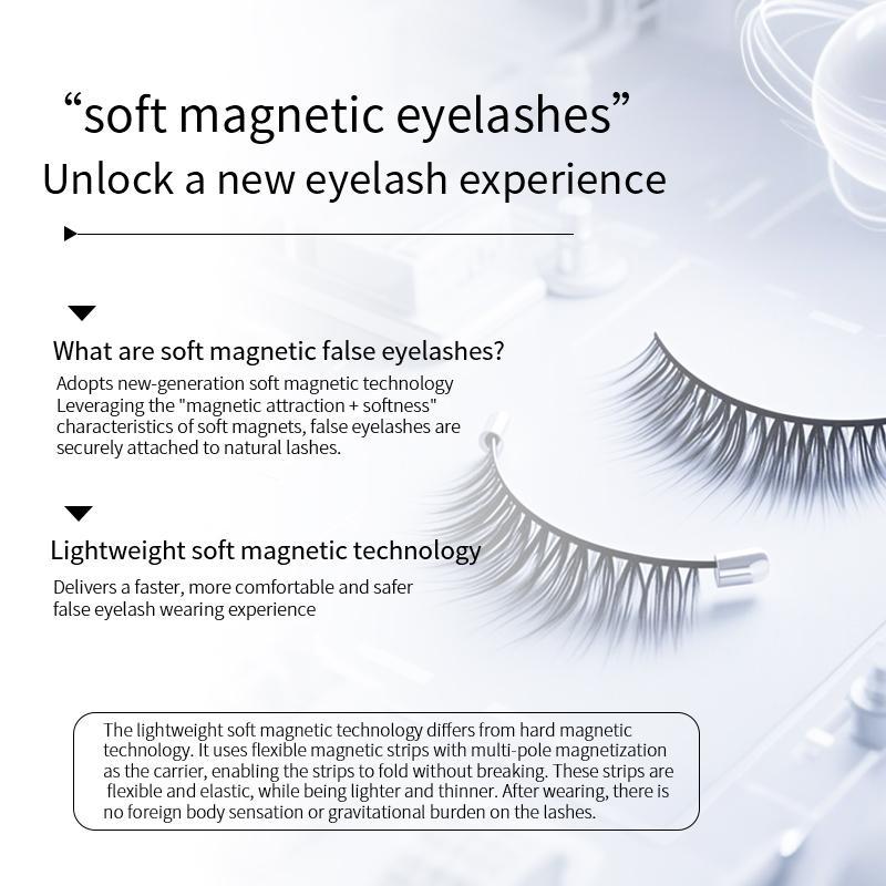 Mosty Soft Magnetic Eyelashes All-in-One Box-Reusable,Glue-Free, Waterproof, Lightweight, Natural Look, Long-Lasting False Lashes | Perfect TikTokShop Black Friday &Christmas Gift