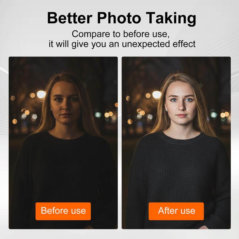 RGB COB Video Light - Compatible with Tripod - 60W USB Charging - Wireless Fill Light, 24 Scene Modes, 13400mAh Battery (5-hour battery life) Suitable for Vlogs, Live Streaming, Photography, and Professional Studio Lighting