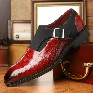Men's Business-Casual Synthetic Shoes with Non-Slip Tread - Extended Sizes, Quick Shipping & Modern Style