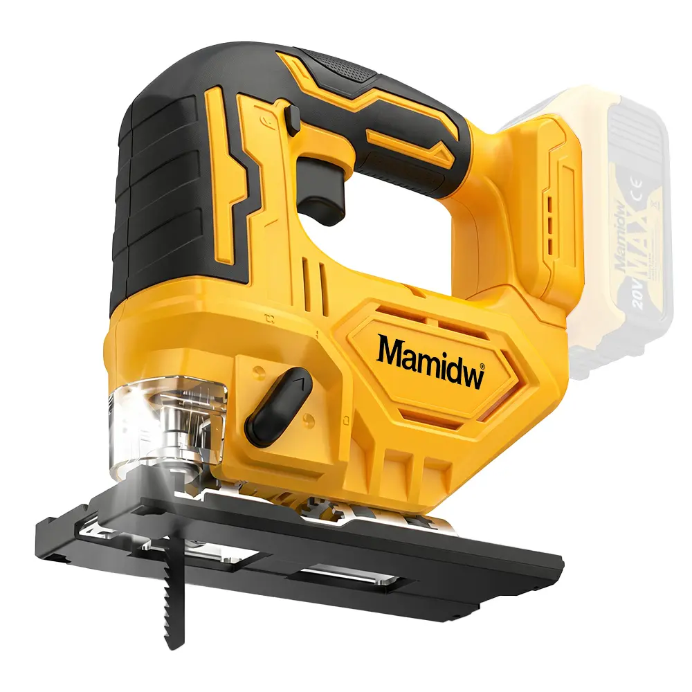 Brushless Cordless Jigsaw - Variable Speed, 45° Bevel Cutting, 3 Orbital Modes, LED Illumination, Fits DeWalt 20V Batteries (Not Included), Blades Included, Ideal for DIY Users & Woodworking, Wood Cutting Tool, Battery Powered Saw, Cordless Cutting Machin