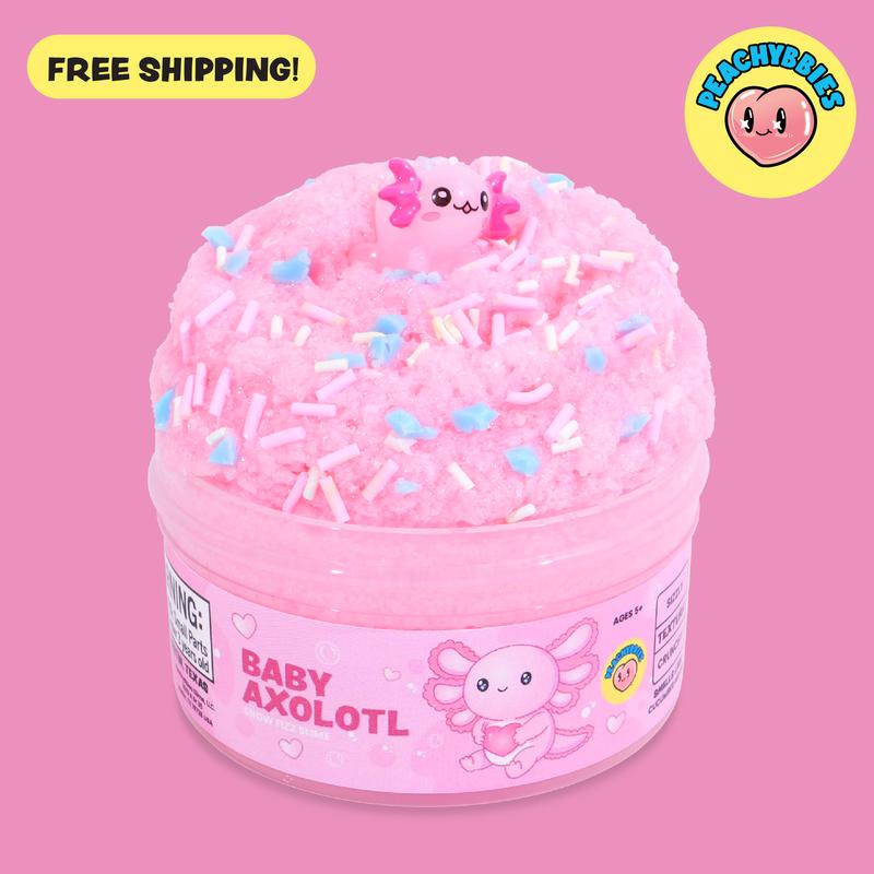 PEACHYBBIES: 4-Pack Bestsellers Slime Bundle - Premium Scented Slimes, ASMR, Stress Relief, Fidget Toys, Cloud Dough, Bingsu, Butter, Cotton Slime - 4oz