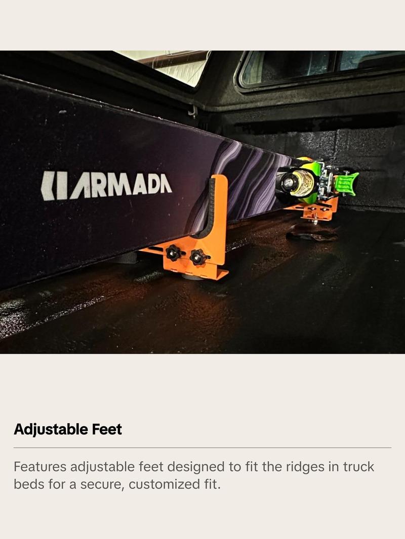 SUUS Rack SR4T Universal Ski & Snowboard Rack For Truck Bed or Van