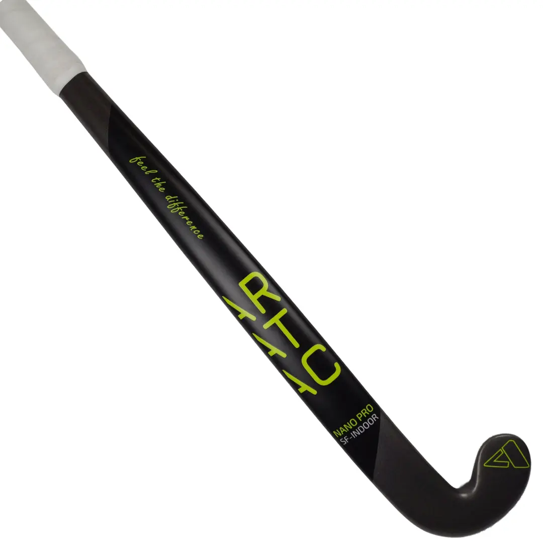 Nano Pro SF Indoor Hockey Sticks, Composite Low Bow Stick with SF Carbon Technology for Advanced Elimination Skills & Flicking, High-Carbon, Aratac Sf Carbon Technology