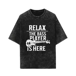 Relax The Bass Player Is Here T-Shirt | Musician Bassist Apparel