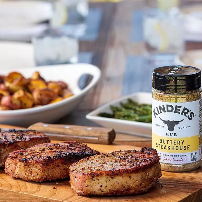 Kinder's Buttery Steakhouse Seasoning 9.5 oz Premium Quality Master Butcher Rub Since 1946