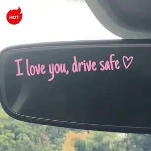 12PCS I Love You Drive Safe Decal Simple Design for Safe Driving Ideal for Drivers and Car Enthusiasts Vehicle Exterior Decoration Windshield Sticker