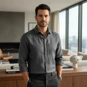 Mens Hematite 10mm Beaded Necklace